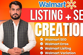 create and optimize walmart listings, walmart SEO, variations and wfs