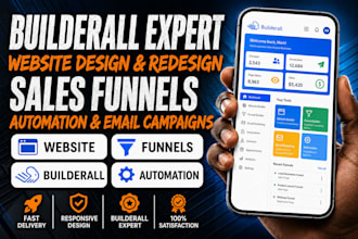 design builderall website design builderall sales funnel, landing page