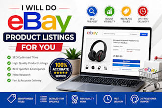 do ebay product listings for you