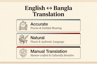 translate english to bangla and bangla to english manually