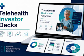 redesign telehealth saas remote patient monitoring virtual care investor deck