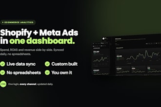 build a custom ecom analytics dashboard for shopify and meta ads