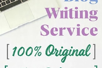 write SEO blog articles and website content