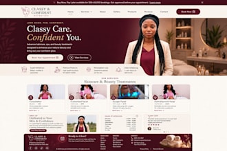 design gloss genius spa website glossgenius skincare cosmetics salon beauty book