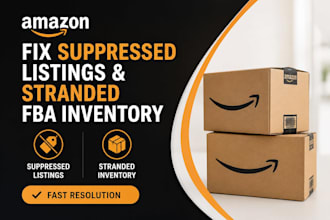 fix amazon suppressed listings and stranded fba inventory