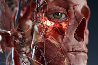 draw anatomy and medical vector illustration