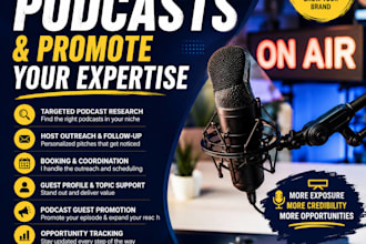 book you as a guest on relevant podcasts and promote