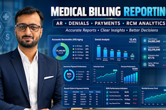 provide ar, denial, payment, and revenue cycle reports