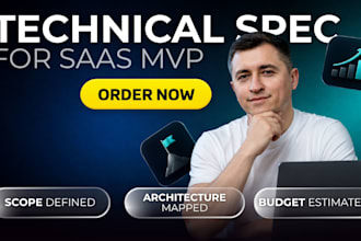 make a technical specification and architecture for saas mvp