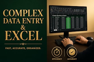 handle complex data entry, spreadsheet excle, typing