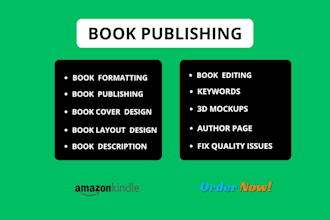 do book formatting and publishing on amazon kinlde KDP