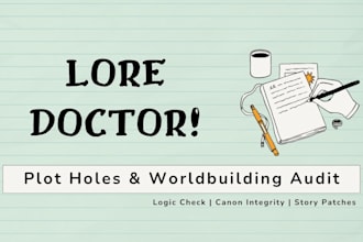 oudit your plot holes, worldbuilding, and story lore