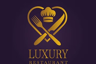 do restaurant fast food business café food logo design