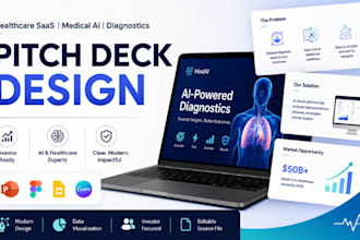 design, redesign healthcare saas medical ai diagnostics clinical ai pitch deck