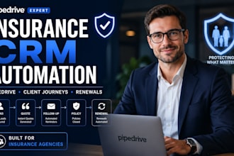 map pipedrive CRM for insurance agency and automate client journey