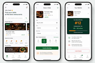 develop restaurant booking app, restaurant waitlist app, restaurant management