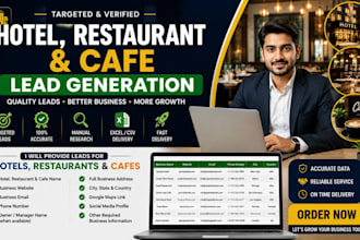 do lead generation for hotels, restaurants and cafes