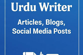 write professional urdu content