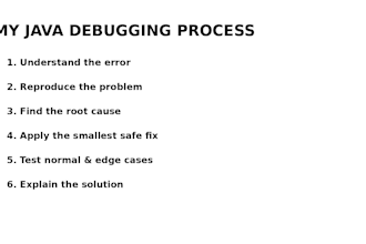 debug and fix java errors bugs and issues