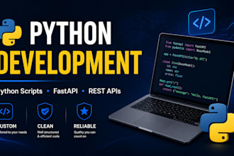 develop python scripts and fastapi apis