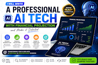 write a professional ai tech with financial projection