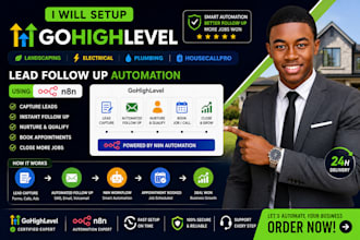 setup gohighlevel landscaping electrical plumbing housecallpro lead followup n8n