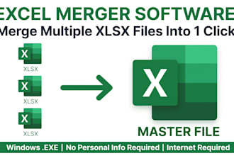 build custom excel merger software to merge and combine excel files