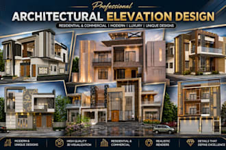 transform your building into a stunning modern architectural elevation