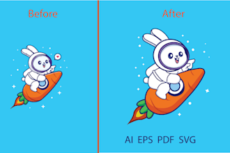 redraw or vectorise your ai logo