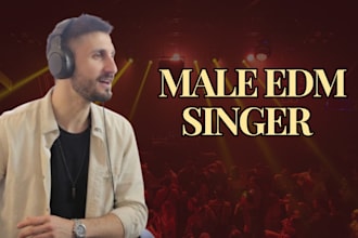 record male edm vocals and toplines for melodic techno and afro house tracks