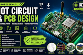 l design iot circuit and pcb