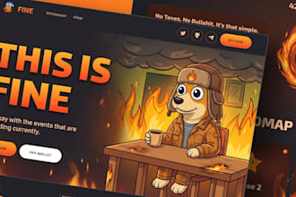 design and build a custom responsive web3 crypto token website