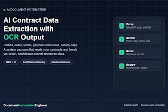build an ai contract data extraction system with ocr output
