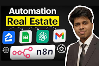 build ai automation for real estate using n8n