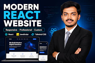 build a modern responsive react website