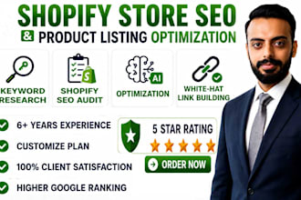 do shopify store SEO and shopify product listing optimization