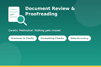 proofread and quality check your documents