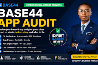 base44 app audit base44 code review base44 diagnostic report bug report