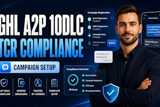 fix ghl a2p 10dlc registration, ghl a2p sms campaign setup, tcr compliance
