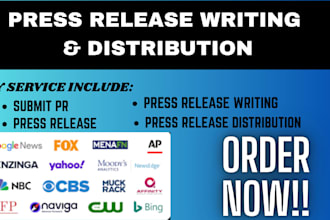 write press release, pr distribution, submit pr, press release writing
