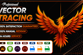 fix, revamp, redesign, vectorize, retrace your logo