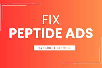 fix peptide ads, run peptide ads, peptide marketing, peptide google ads