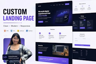 create a responsive landing page