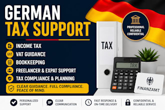 be your german tax advisor for vat, tax returns, income tax and elster filing