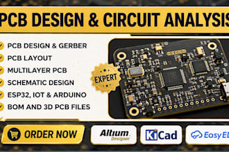 do pcb layout design schematic multilayer pcb design esp32 stm32 iot pcb gerber