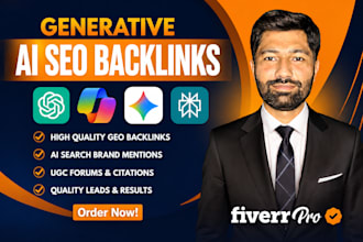 skyrocket ai SEO with high quality GEO backlinks or ai mentions