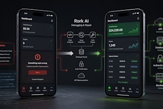 rork ai, rork app, app bug fixing, api integration, supabase