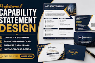 design effective capability statement card sam government card invitation cards