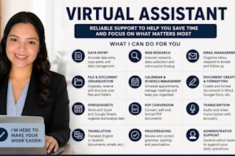 be your virtual assistant for admin tasks