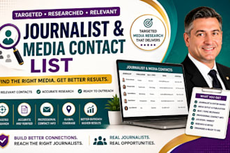 build a targeted journalist and media contact list for your PR